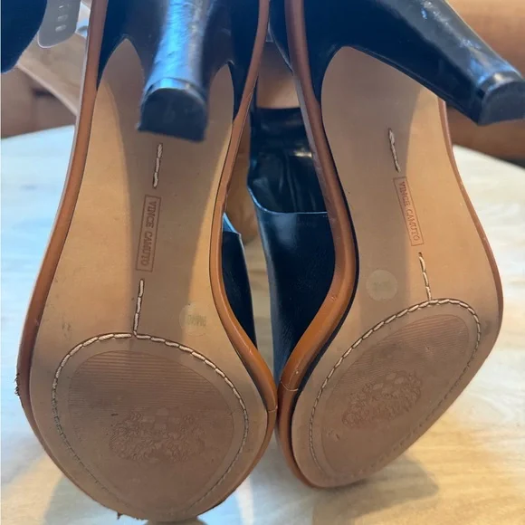 Vince Camuto Black Open-Toe Heels - Picture 3 of 6